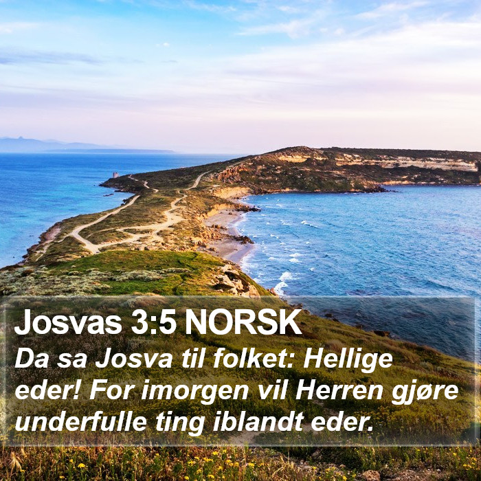 Josvas 3:5 NORSK Bible Study