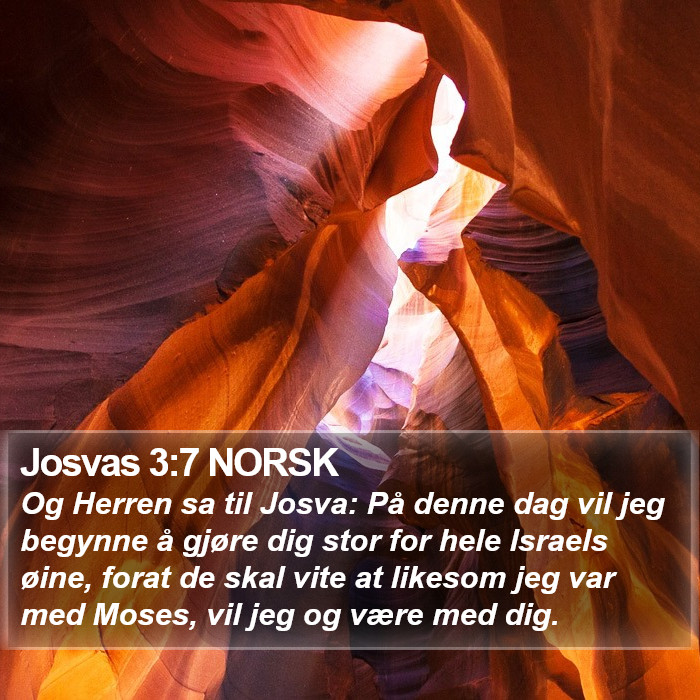 Josvas 3:7 NORSK Bible Study