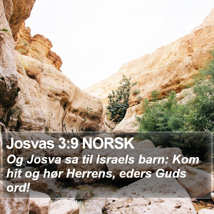 Josvas 3:9 NORSK Bible Study
