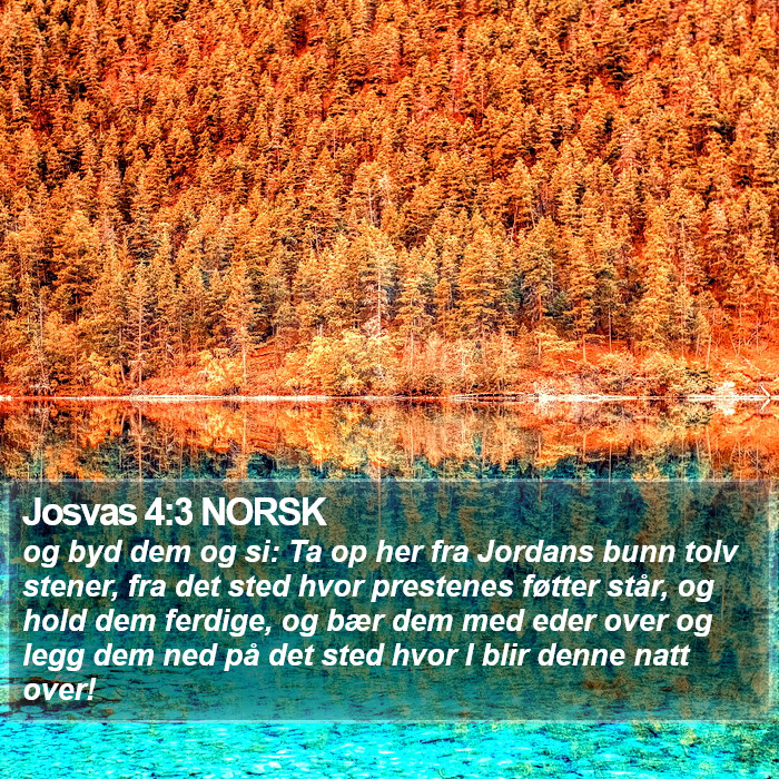 Josvas 4:3 NORSK Bible Study