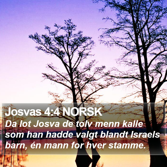 Josvas 4:4 NORSK Bible Study