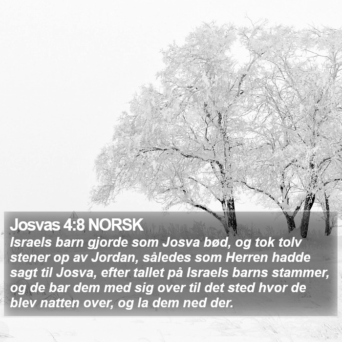 Josvas 4:8 NORSK Bible Study