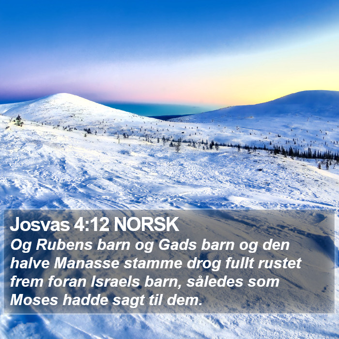 Josvas 4:12 NORSK Bible Study