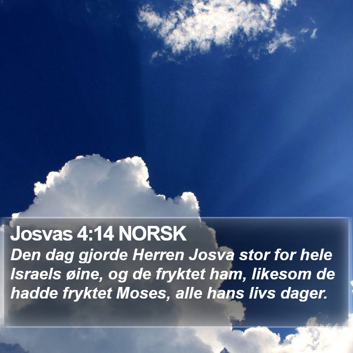 Josvas 4:14 NORSK Bible Study