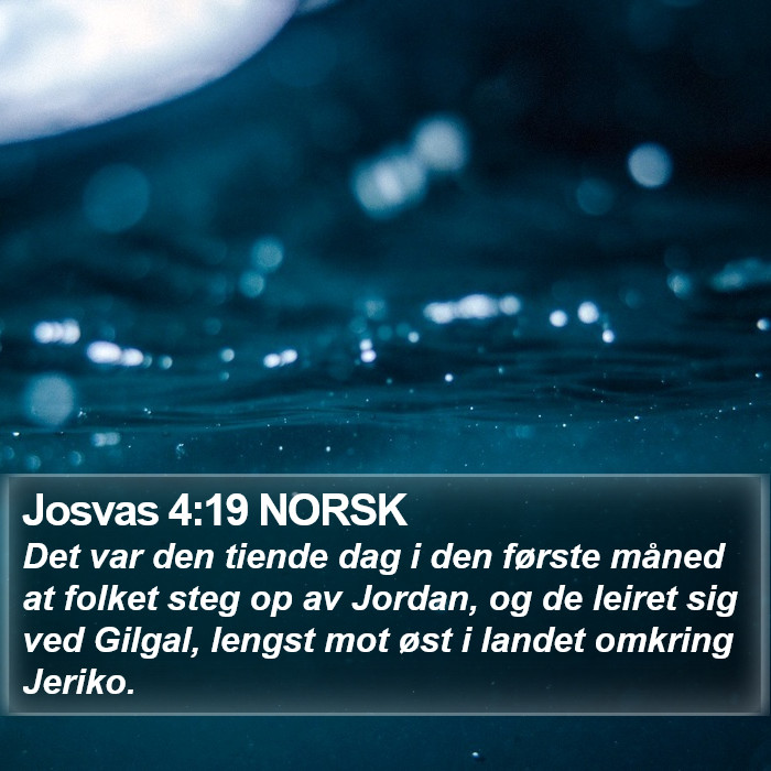 Josvas 4:19 NORSK Bible Study