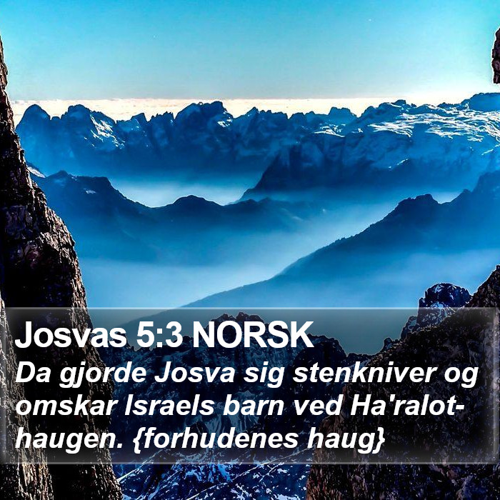 Josvas 5:3 NORSK Bible Study