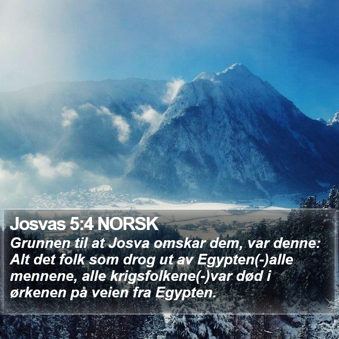 Josvas 5:4 NORSK Bible Study