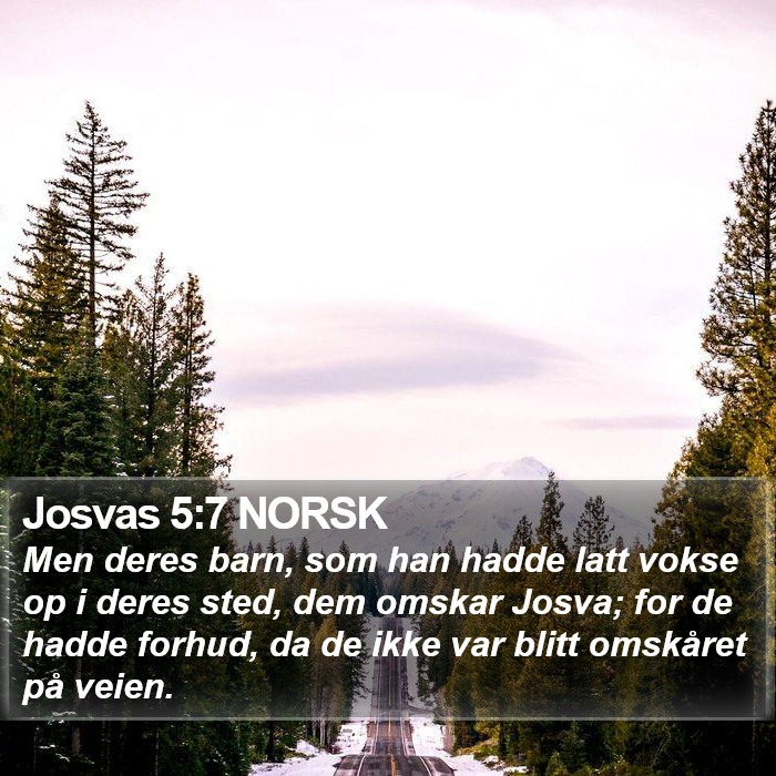 Josvas 5:7 NORSK Bible Study