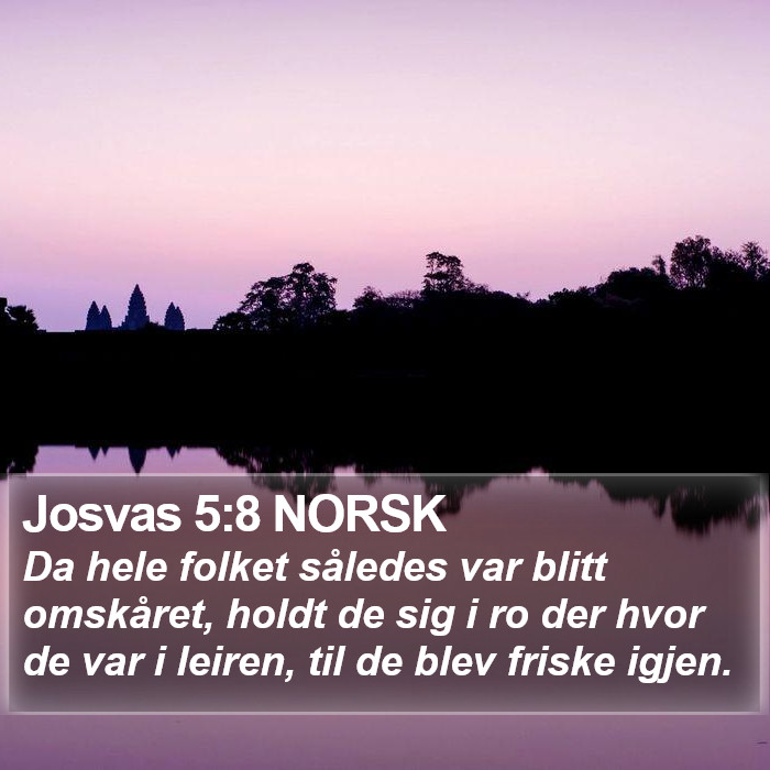 Josvas 5:8 NORSK Bible Study