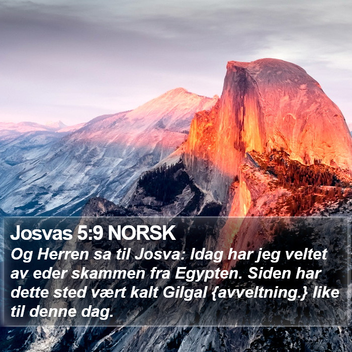 Josvas 5:9 NORSK Bible Study