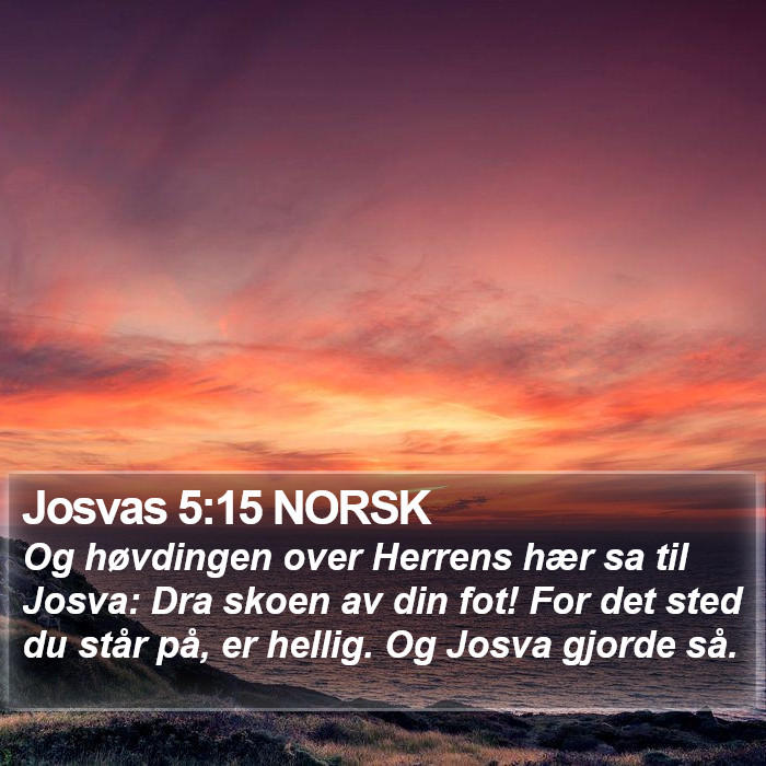 Josvas 5:15 NORSK Bible Study