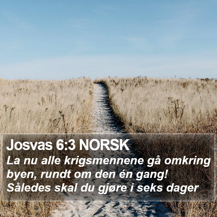 Josvas 6:3 NORSK Bible Study