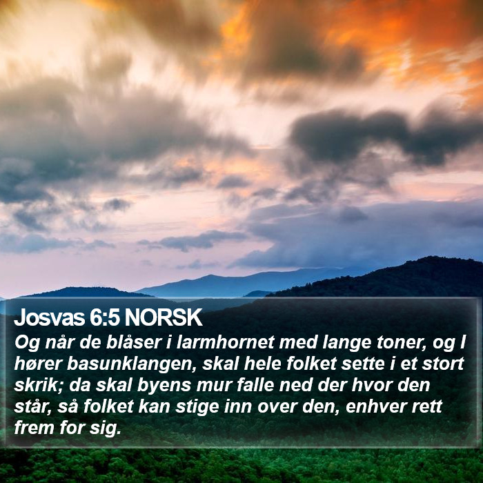 Josvas 6:5 NORSK Bible Study