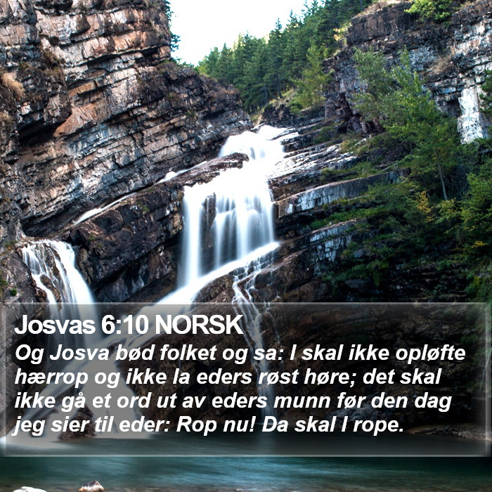 Josvas 6:10 NORSK Bible Study