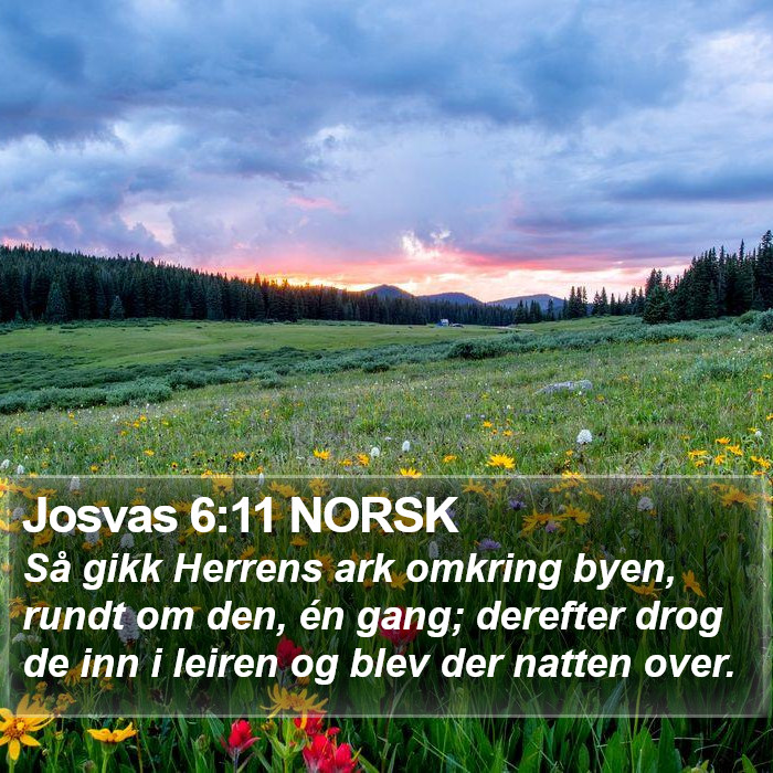 Josvas 6:11 NORSK Bible Study