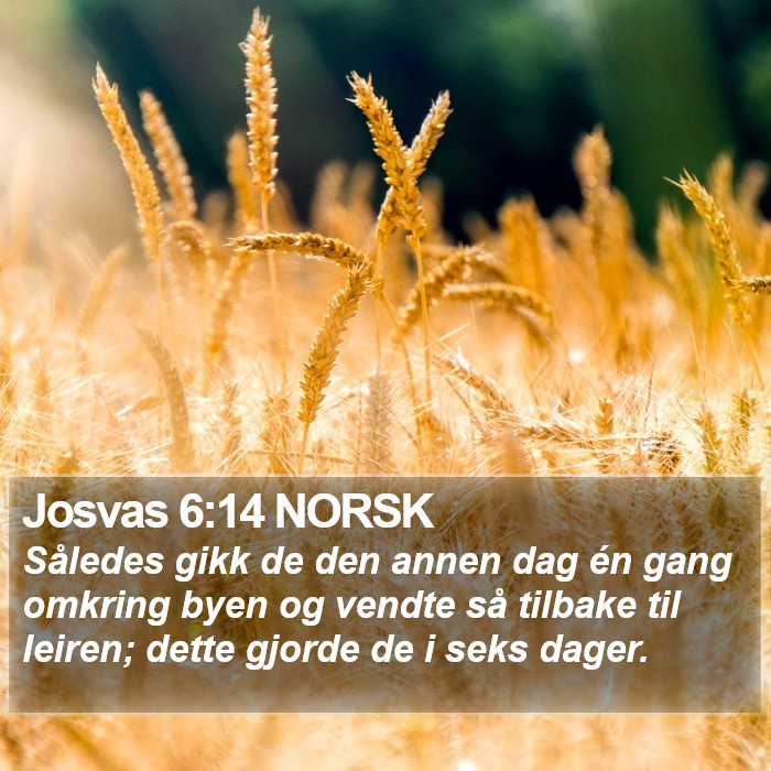 Josvas 6:14 NORSK Bible Study