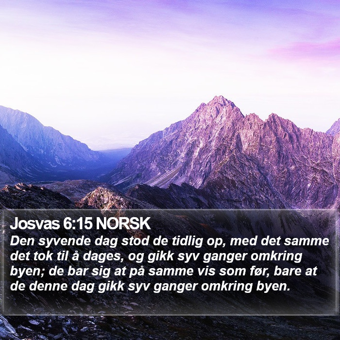 Josvas 6:15 NORSK Bible Study