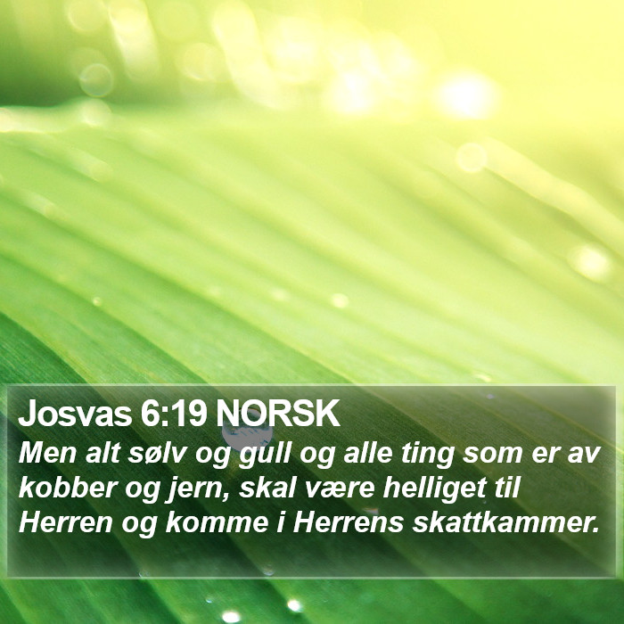 Josvas 6:19 NORSK Bible Study