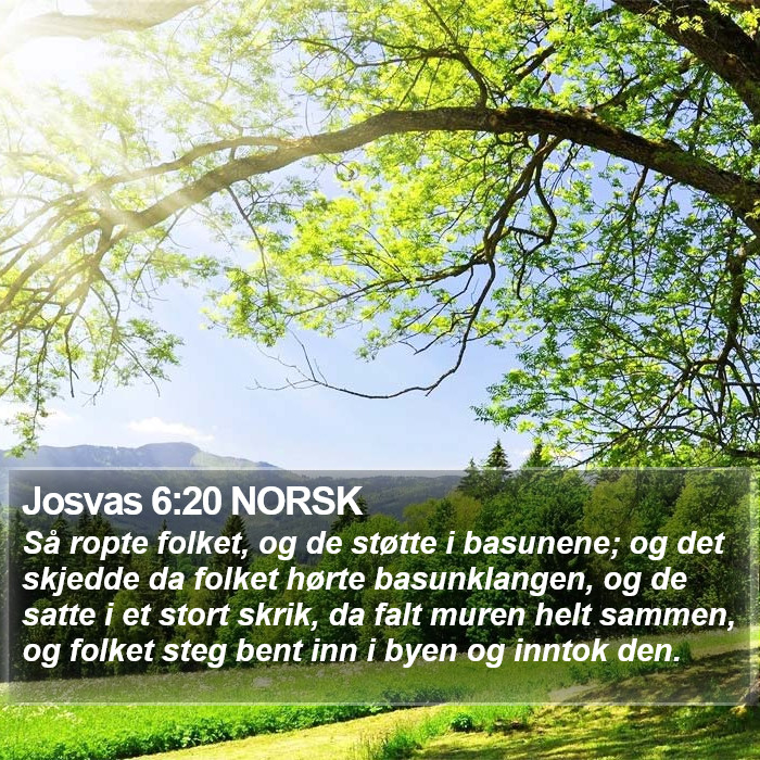 Josvas 6:20 NORSK Bible Study