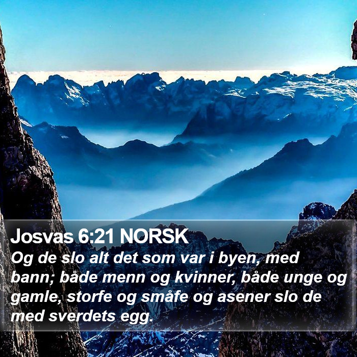 Josvas 6:21 NORSK Bible Study