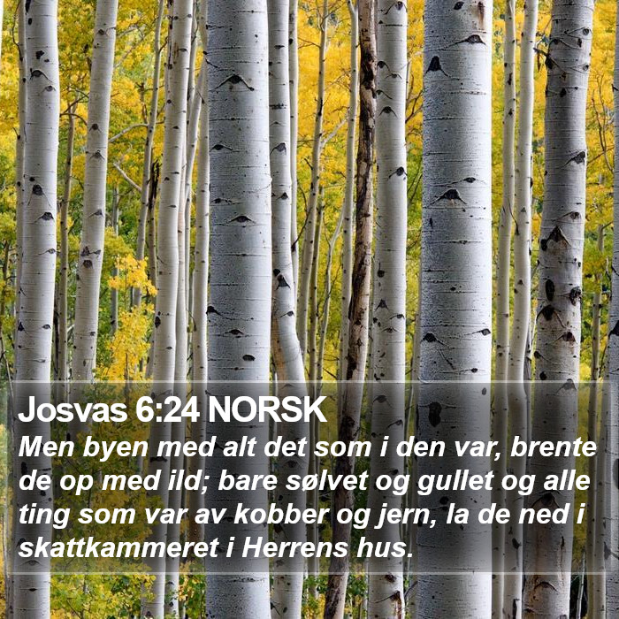 Josvas 6:24 NORSK Bible Study