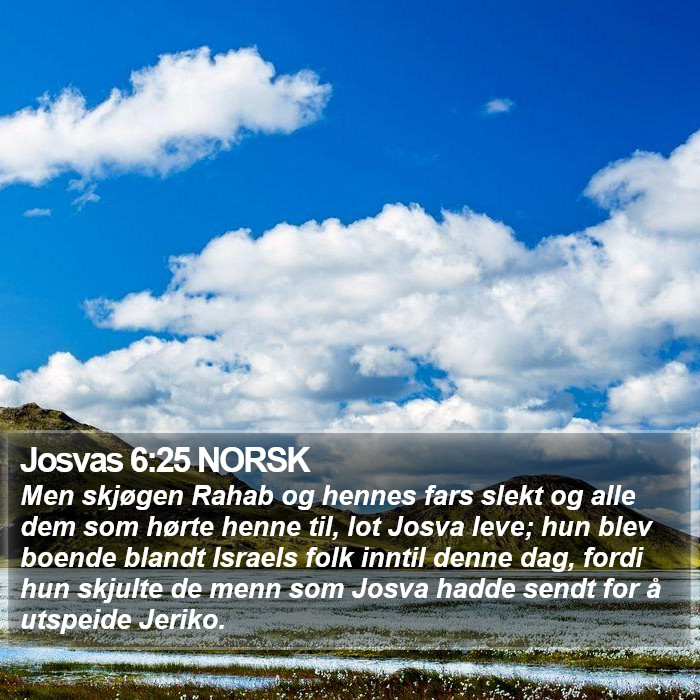 Josvas 6:25 NORSK Bible Study