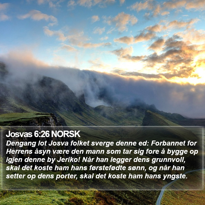 Josvas 6:26 NORSK Bible Study