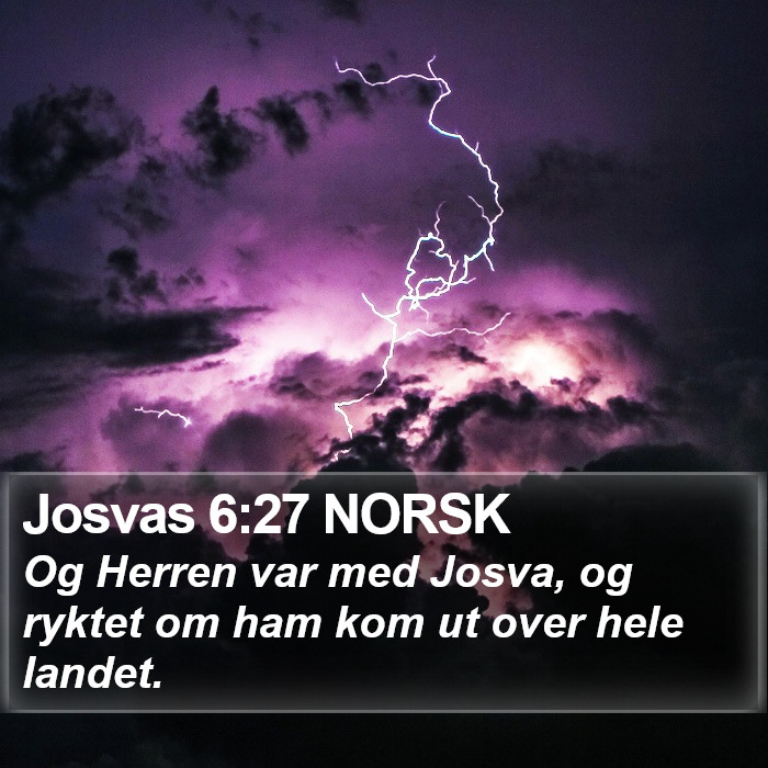 Josvas 6:27 NORSK Bible Study