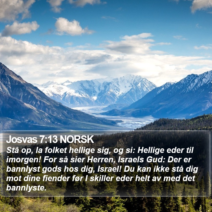 Josvas 7:13 NORSK Bible Study