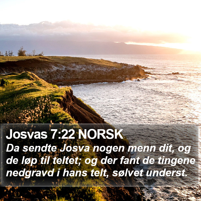 Josvas 7:22 NORSK Bible Study
