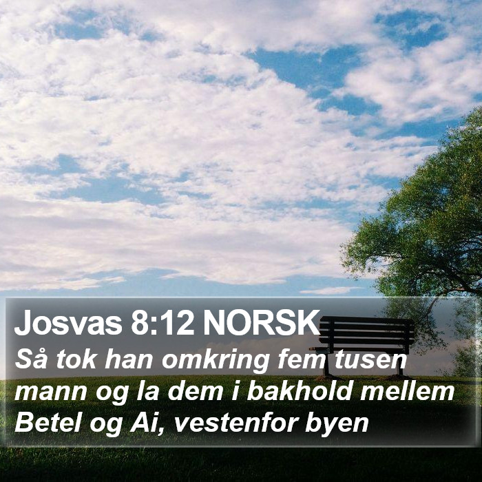 Josvas 8:12 NORSK Bible Study