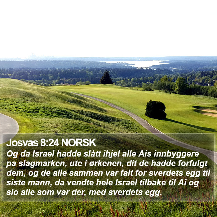 Josvas 8:24 NORSK Bible Study