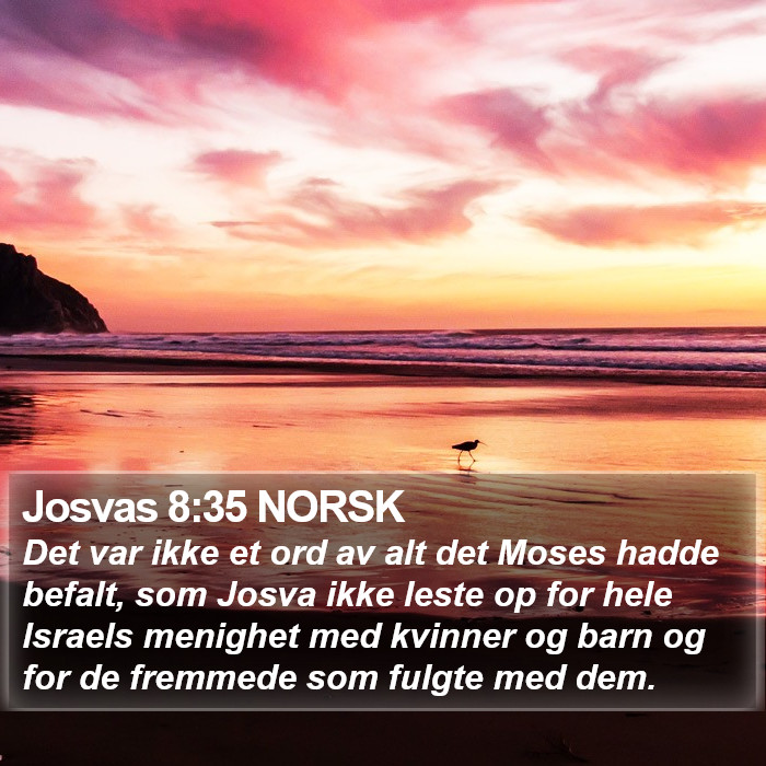 Josvas 8:35 NORSK Bible Study