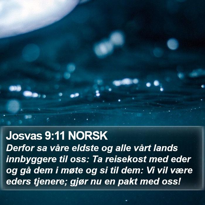 Josvas 9:11 NORSK Bible Study