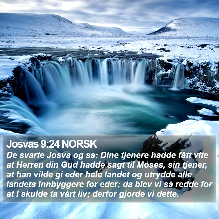 Josvas 9:24 NORSK Bible Study