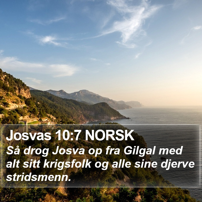 Josvas 10:7 NORSK Bible Study