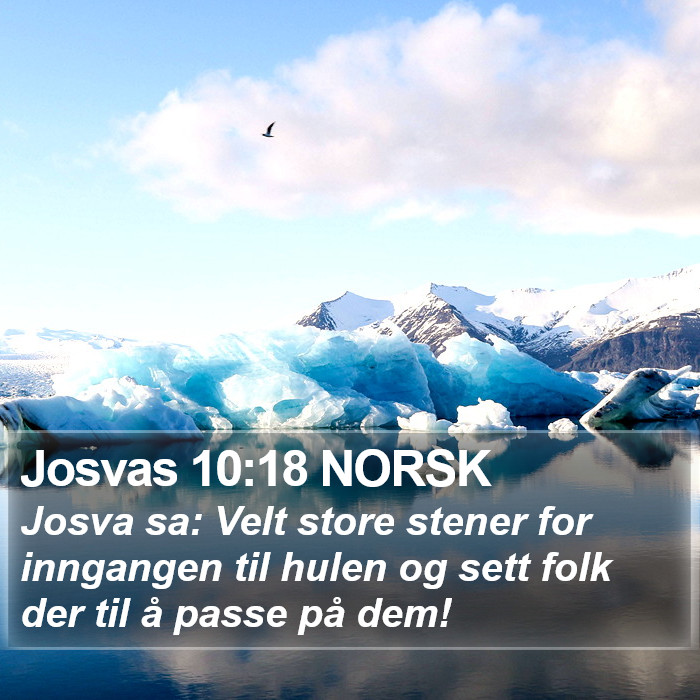 Josvas 10:18 NORSK Bible Study