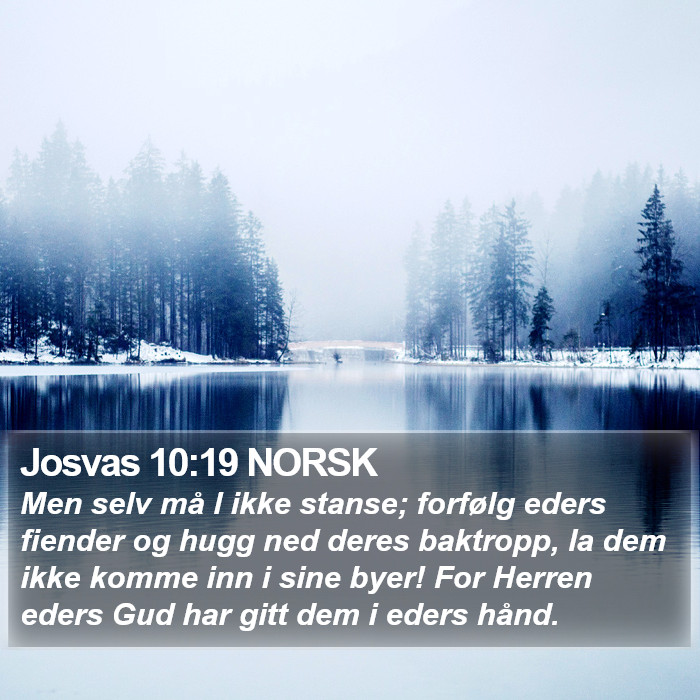 Josvas 10:19 NORSK Bible Study