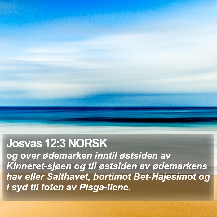 Josvas 12:3 NORSK Bible Study