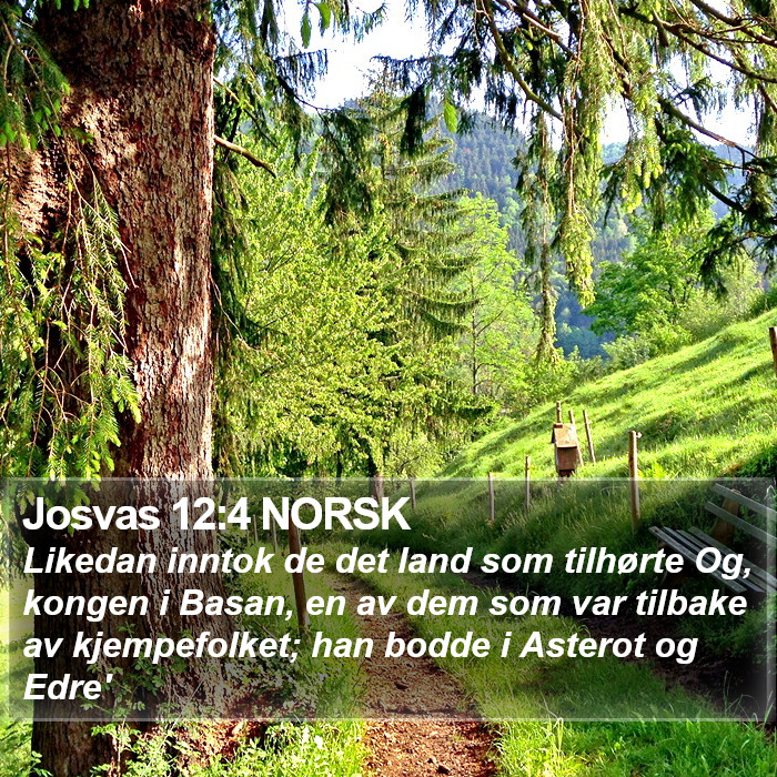 Josvas 12:4 NORSK Bible Study