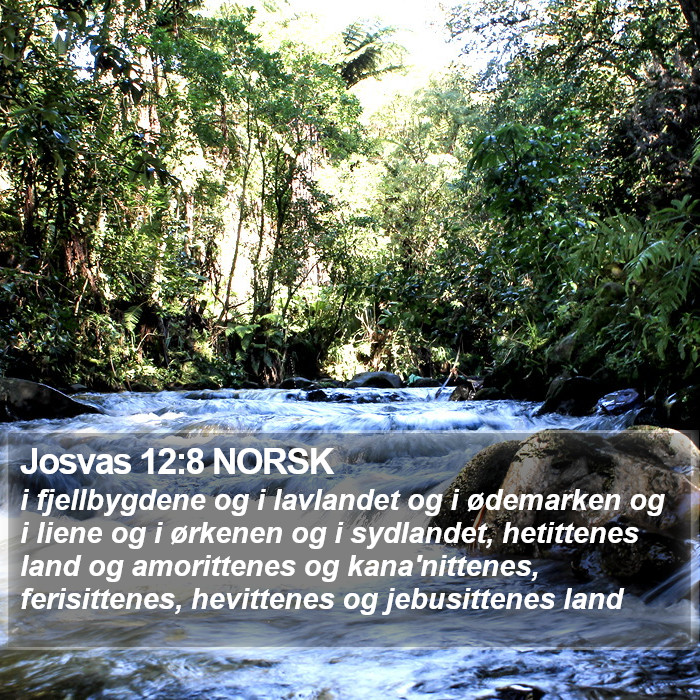 Josvas 12:8 NORSK Bible Study