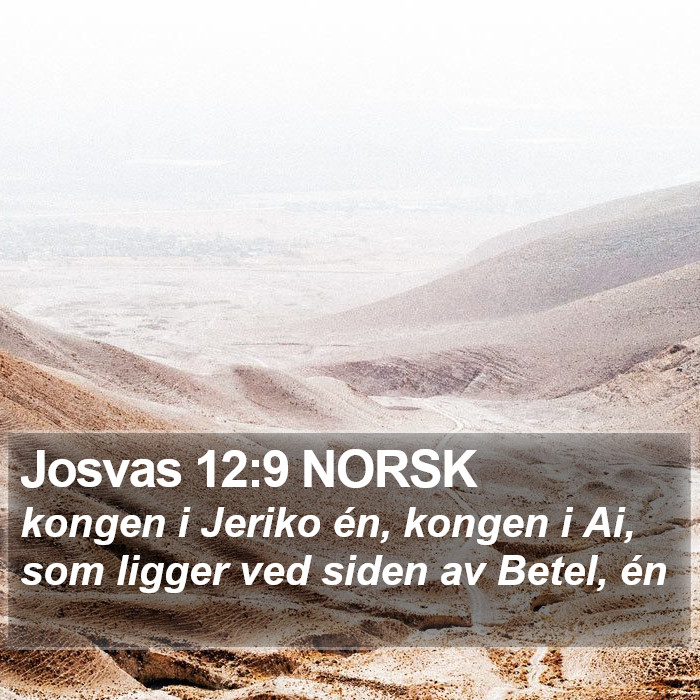 Josvas 12:9 NORSK Bible Study