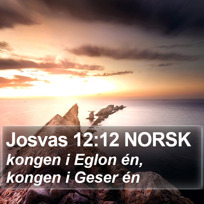 Josvas 12:12 NORSK Bible Study