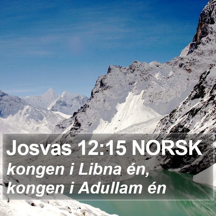 Josvas 12:15 NORSK Bible Study