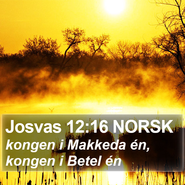 Josvas 12:16 NORSK Bible Study