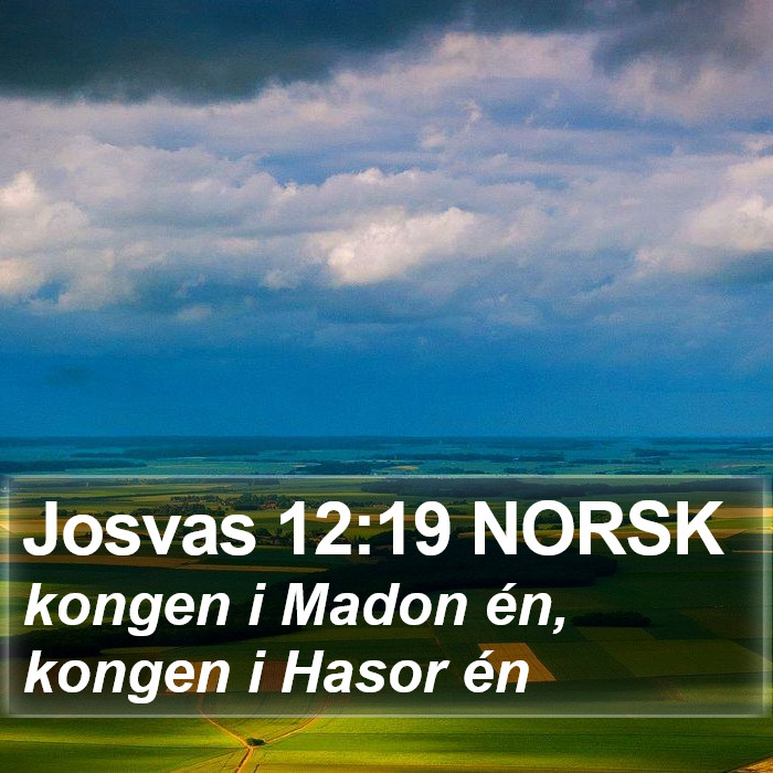 Josvas 12:19 NORSK Bible Study