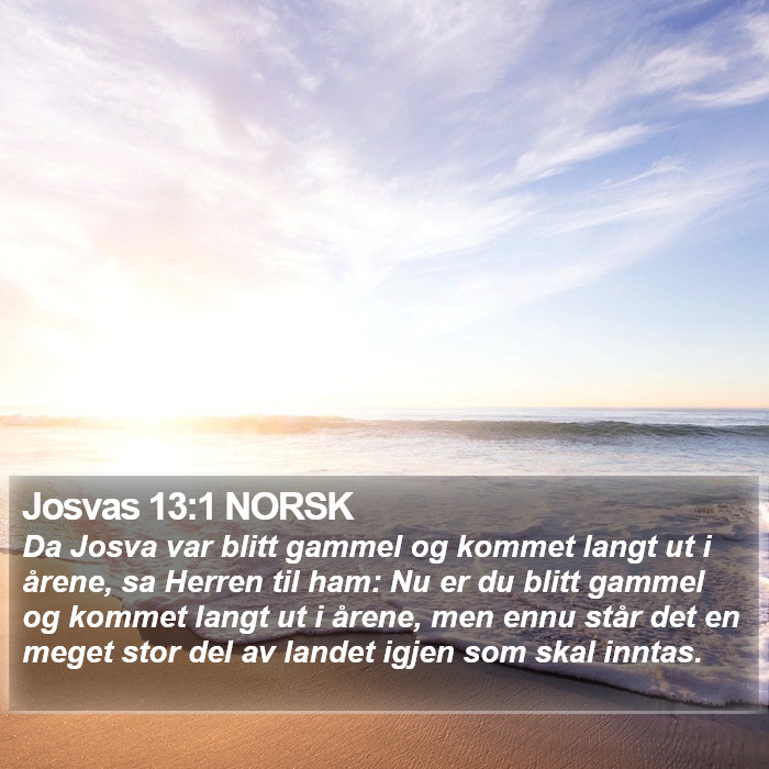 Josvas 13:1 NORSK Bible Study