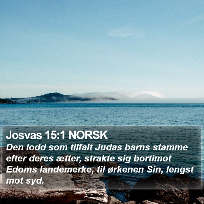 Josvas 15:1 NORSK Bible Study