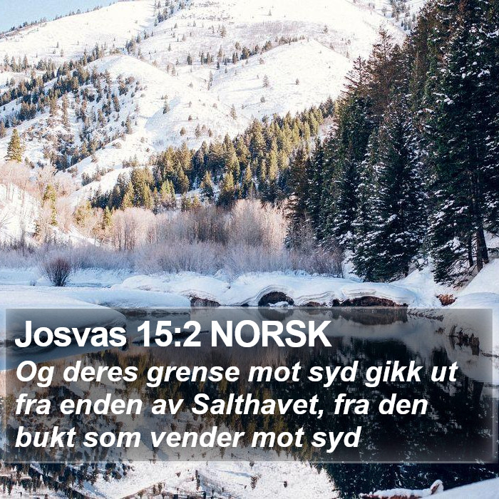 Josvas 15:2 NORSK Bible Study