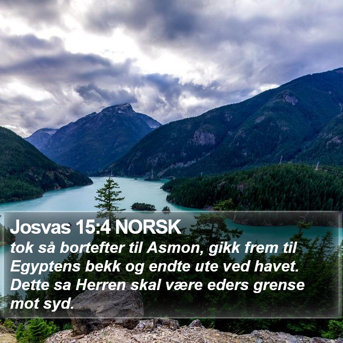 Josvas 15:4 NORSK Bible Study